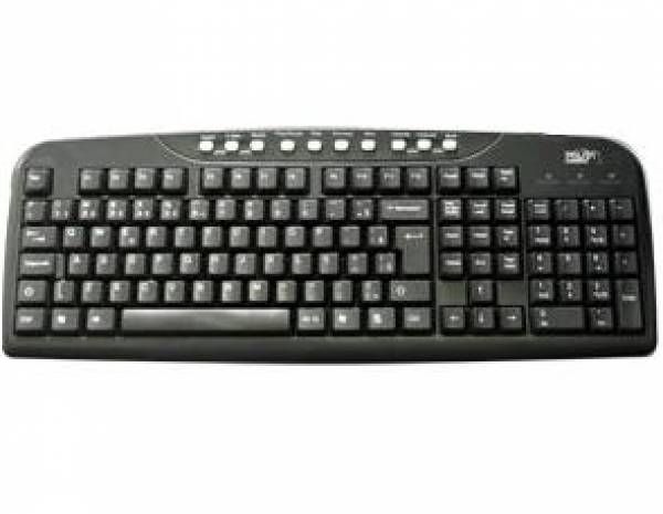 TECLADO USB - PRETO - MULTIMIDIA