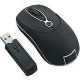 Mini Mouse Multilaser Óptico S/fio Preto 27mhz, Emborrachado